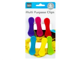 36 of 6 Piece Colorful Bag Clips