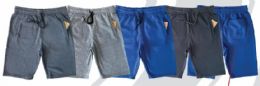 60 Wholesale Mens Fleece Shorts Assorted Sizes And Colors