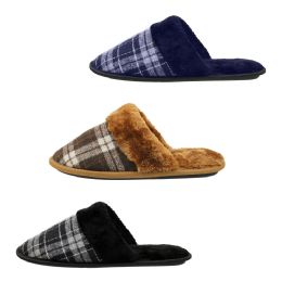 36 of Men's Tartan Slipper Assorted
