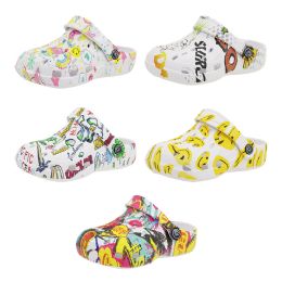 60 Pieces Toddler's Printed Clog Assorted - Boys Slippers