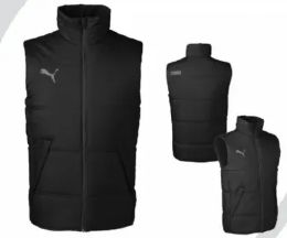 12 Wholesale Puma Sport Adult Essential Padded Vest Solid Black