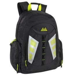 24 Pieces 19-Inch Mountain Edge Multi Pocket Backpack W Reflective Straps & Panels - Backpacks 18" or Larger