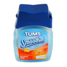 9 Bulk Tums Smoothies Extra Strength Antacid - Assorted Fruit