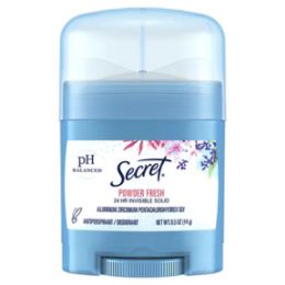 6 Bulk Secret Invisible Solid Powder Fresh Antiperspirant Deodorant 0.5 oz