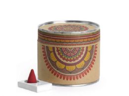 24 pieces The Zen Garden 35 Backflow Incense Cones With Ceramic Burner - Home Accessories