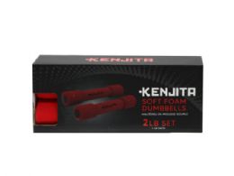 12 pieces Kenjita Soft Foam Dumbbells 1 Lb Set Of 2 - Fitness and Athletics