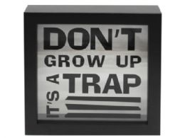 24 pieces Dont Grow Up Its A Trap Decorative Hangable Wooden Sign - Hanging Decorations & Cut Out