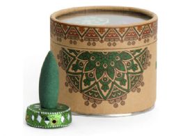 24 pieces The Zen Garden 20 Backflow Incense Cones With Mosiac Burner - Home Accessories