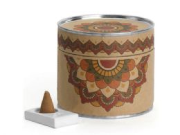 24 pieces The Zen Garden 35 Backflow Incense Cones With Ceramic Burner - Home Accessories