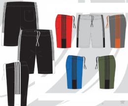 48 Wholesale Mens Tricot Shorts Athletic Shorts In Assorted Sizes And Colors Sizes M-2xl