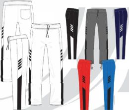 48 of Mens Tricot Track Pants Athletic Pants In Assorted Colors And Sizes M-2xl