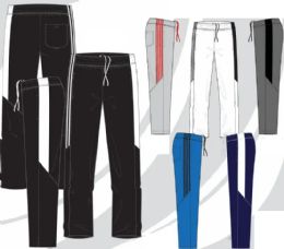 48 Pieces Mens Tricot Track Pants Athletic Pants In Assorted Colors And Sizes M-2xl - Mens Sweatpants