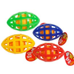 45 of Dog Toy Tpr Play Football With Round Inner Ball 4 Colors In Pdq#gt12249