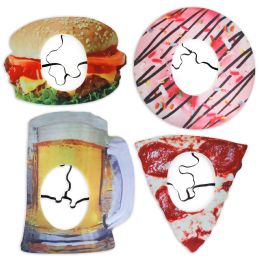12 Wholesale Mask 3d Food Realistic Jumbo 4ast Styles W/elastic Band Hlwn Hdr Ages 8+
