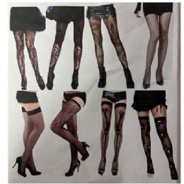 48 of Costume Fishnet/lace Stockings & ThigH-Highs 8ast Opp Insert Card