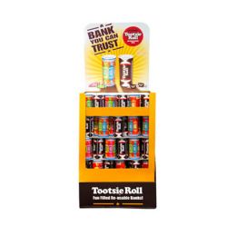 120 pieces Tootsie Roll Bank 2 Assorted 4 Oz In 120 Ct Floor Display - Food & Beverage