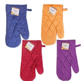 48 pieces Oven Mitt Harvest 4 Asst Colors Peggable - Oven Mits & Pot Holders