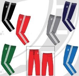48 Pieces Mens Tricot Track Pants With Pockets Assorted Colors And Sizes M-2xl - Mens Sweatpants