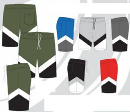 48 Wholesale Mens Tricot Shorts With Pockets Assorted Colors And Sizes M-2xl