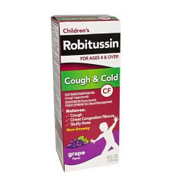Wholesale Travel Size Robitussin Children Cough & Cold Grape Flavor - 4 Oz. - Personal Care Items