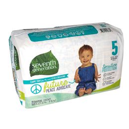 4 Pieces Seventh Generation Small Stage Diapers Size 5 - Pack Of 19 - Personal Care Items