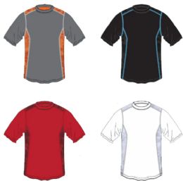 48 Pieces Men's Wicking Short Sleeve T-Shirt Assorted Colors Sizes M-2xl - Mens T-Shirts