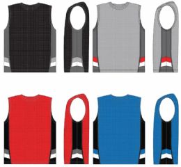 48 Pieces Men's Close Mesh Cut N Sew Sleeveless Top Assorted Sizes M-2xl - Mens T-Shirts