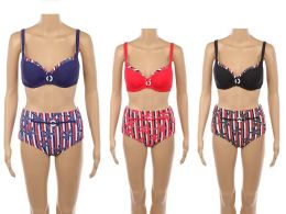 48 of Womens Two Piece Set Swimming Suit In Assorted Colors
