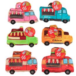 60 of Dog Toy Crinckle Flat Food Truck6 Assorted Hang Tag In Pdq#p32901