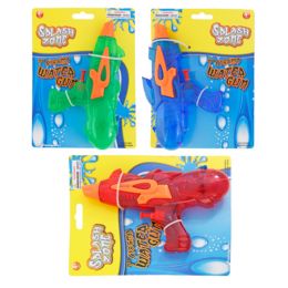 24 pieces Water Gun 7in Transparent Color Blue/red/green Tcd - Water Guns