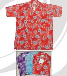 72 Pieces Men's Short Sleeve Hawaiian Shirt Assorted Sizes S-xl - Mens T-Shirts