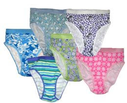 240 Wholesale Girls Assorted Printed Panties