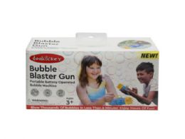 12 Bulk Doohickey Portable Battery Operated Bubble Blaster Gun With Bubbles And Bubble Plate