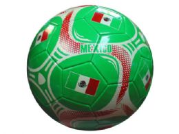 6 Bulk Mexico Size 5 Soccer Ball
