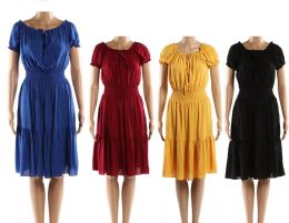 48 Pairs Women's Knee High Fashion Dress Assorted Solid Colors - Womens Sundresses & Fashion