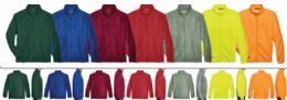 48 Pieces Men's Big And Tall Full Zip Polar Fleece Jacket Assorted Colors - Mens Jackets