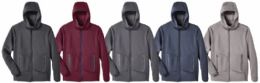 12 Pieces Mens Softshell Knit Bonded Jacket Assorted Sizes One Color (burgundy) - Mens Jackets