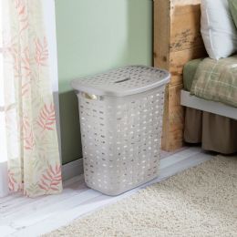 4 pieces Sterilite Weave Laundry Hamper / Cement - Laundry Baskets & Hampers