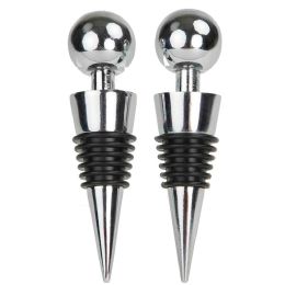 36 of Home Basics Stainless Steel Stay Fresh Wine And Beverage Bottle Stoppers