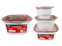 48 of 3 Pieces Square Food Containers
