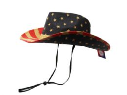 18 Wholesale Lulla Collection Stars And Stripes Cowboy Hat