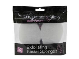 60 pieces Face Values Body And Bath 2 Pack Exfoliating Facial Sponges - Shower Accessories