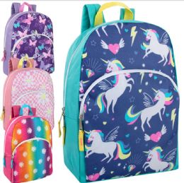 24 Pieces 15 Inch Character Backpacks - Backpacks 15" or Less