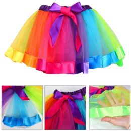 12 pieces Rainbow Kid Tutu - Girls Dresses and Romper Sets