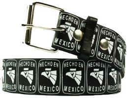 12 pieces Belts Hecho En Mexico on Black - Mens Belts