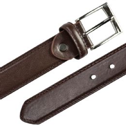 12 Pieces Leather Belts for Men Classic Walnut Brown Mixed sizes - Mens Belts