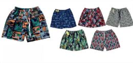72 of Mens Cargo Bathing Suits Assorted Prints