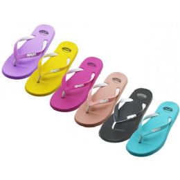 36 of Women's "wave" Super Soft Rubber Thong Sandals