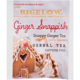 20 pieces Bigelow Ginger Snappish Herbal Tea With Lemon - Food & Beverage Gear