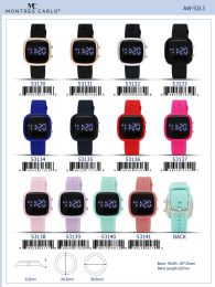 12 Pieces Digital Watch - 53140 assorted colors - Digital Watches
